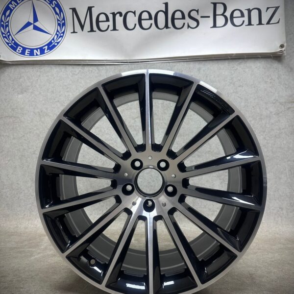 1x Single Refurbished Mercedes E Class W213 Genuine Turbine alloy wheel 20″ A2134012300 {Rear} (Ref-MBS040)
